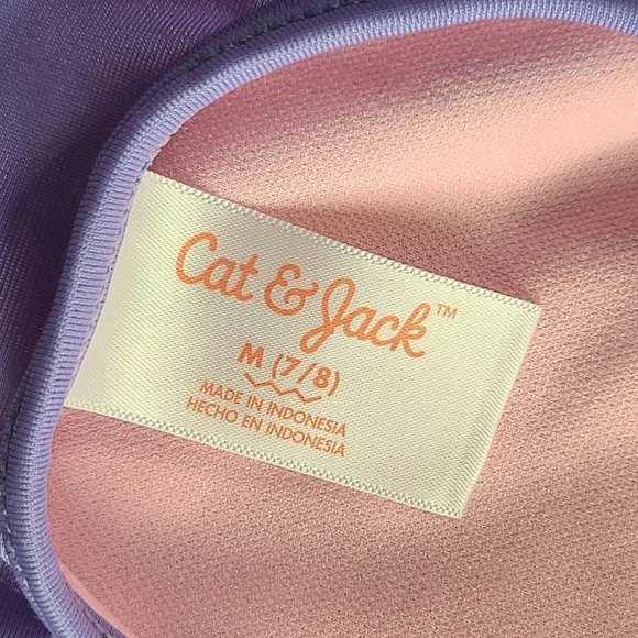 Girls 2-Piece Unicorn Stars Swim Set, Purple | Cat & Jack | Size Medium - Picture 5 of 6